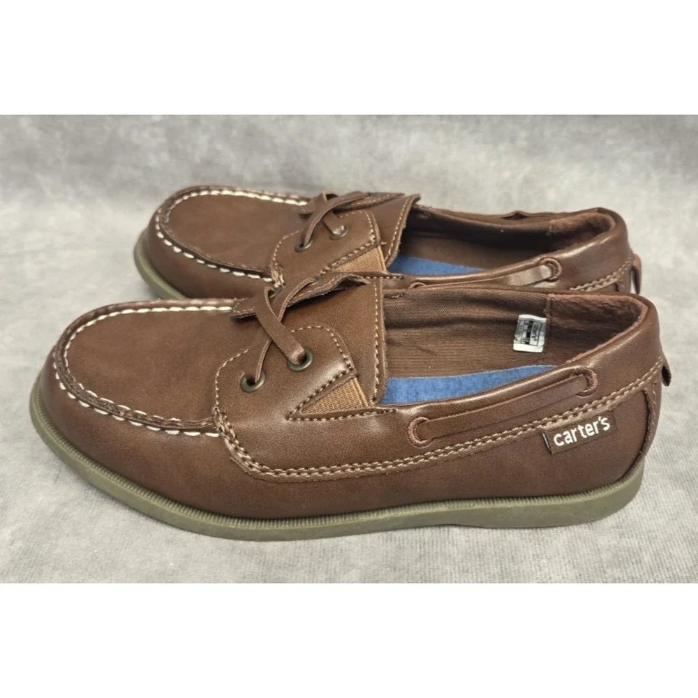 Carter's Docksiders Boys Size-1 Brown